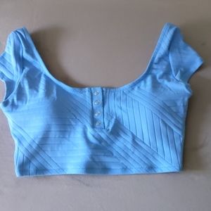 NWT Aerie Crop Swim Top